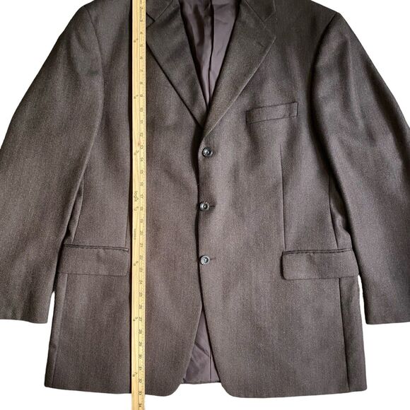 Nordstrom  Loro Piana Fabric Blazer Men’s 46T Brown WoolSport Coat Jacket - Picture 2 of 13
